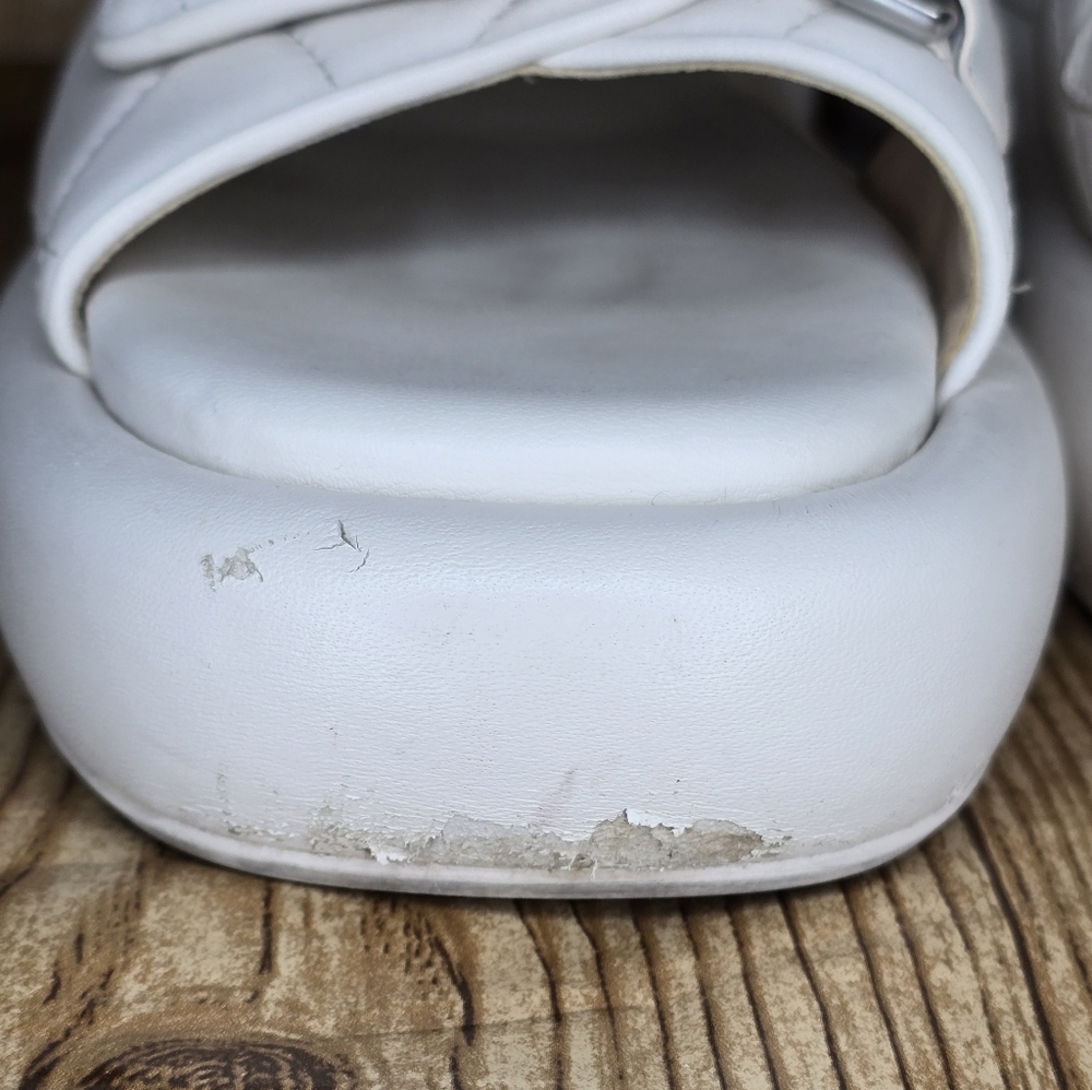 Coach Women's Peyton Leather Chunky‎ Sandal Size 8.5 - Picture 7 of 14